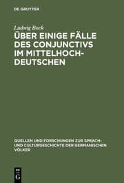 Cover von Über einige Fälle des Conjunctivs im Mittelhochdeutschen