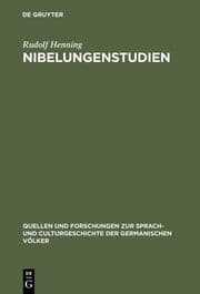 Cover von Nibelungenstudien
