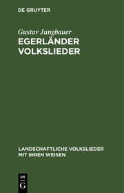 Cover von Egerländer Volkslieder