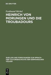 Cover von Heinrich von Morungen und die Troubadours