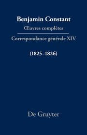 Cover von Correspondance générale 1825-1826