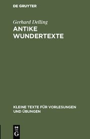 Cover von Antike Wundertexte