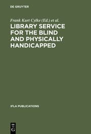 Cover von Library service for the blind and physically handicapped