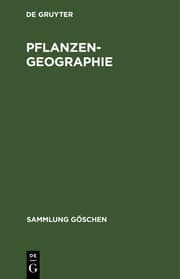 Cover von Pflanzengeographie