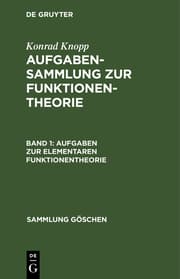 Cover von Aufgaben zur elementaren Funktionentheorie
