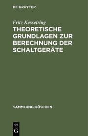 Cover von Theoretische Grundlagen zur Berechnung der Schaltgeräte