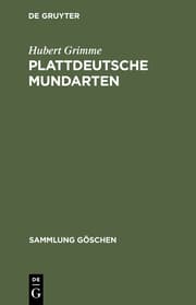 Cover von Plattdeutsche Mundarten