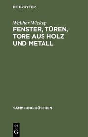 Cover von Fenster, Türen, Tore aus Holz und Metall