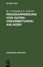 Cover von Programmierung von Datenverarbeitungsanlagen