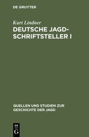Cover von Deutsche Jagdschriftsteller : Biograph.u.biSiograph.Studien