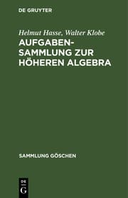 Cover von Aufgabensammlung zur höheren Algebra
