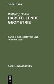 Cover von Axonometrie und Perspektive