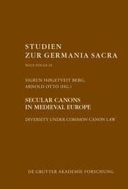 Cover von Secular canons in Medieval Europe