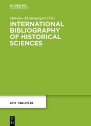 Cover von International Bibliography of Historical Sciences 88/2019