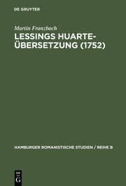 Cover von Lessings Huarte-Übersetzung (1752)