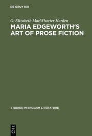 Cover von Maria Edgeworth's Art of prose fiction