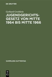 Cover von Jugendgerichtsgesetz : Kommentar