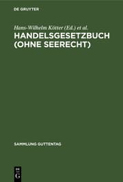 Cover von Handelsgesetzbuch