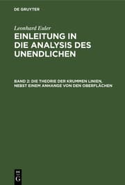 Cover von Die Theorie der krummen Linien, nebst einem Anhange von den Oberflächen