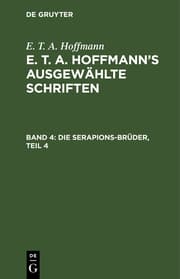 Cover von Die Serapions-Brüder