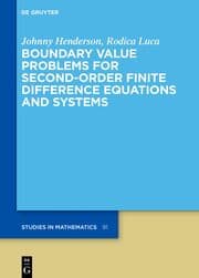 Cover von Boundary Value Problems for Second-Order Finite Difference Equations and Systems