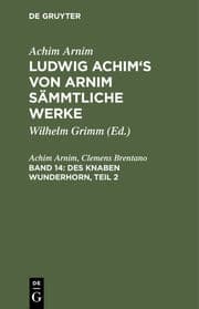 Cover von Des Knaben Wunderhorn.2