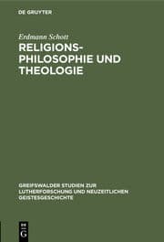Cover von Religionsphilosophie und Theologie