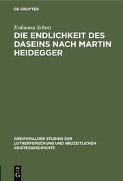 Cover von Die Endlichkeit des Daseins nach Martin Heidegger
