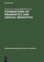 Cover von Foundations of pragmatics and lexical semantics