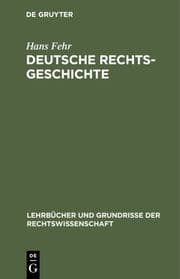Cover von Deutsche Rechtsgeschichte