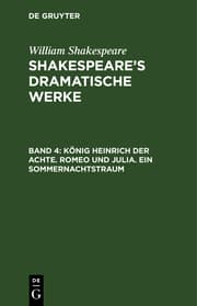Cover von König Heinrich der Achte.Romeo und Julia.Ein Sommernachtstraum