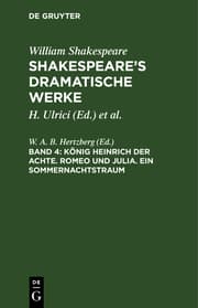 Cover von König Heinrich VIII.Romeo und Julia.Ein Sommernachtstraum