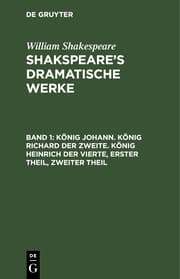 Cover von König Johann.- König Richard der Zweite.- König Heinrich der Vierte