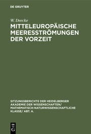 Cover von Mitteleuropäische Meeresströmungen der Vorzeit