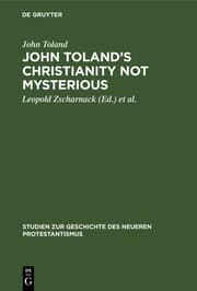 Cover von John Toland's Christianity not mysterious