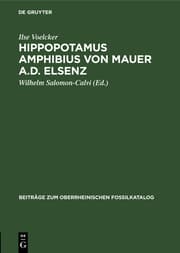 Cover von Hippopotamus amphibius von Mauer a.d.Elsenz