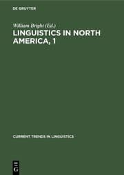 Cover von Linguistics in North America