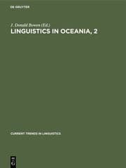 Cover von Linguistics in Oceania