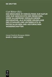 Cover von Namen und Sach-Verzeichniß zu Carl Ritter's Erdkunde von Asien