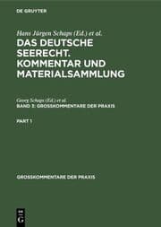 Cover von Das deutsche Seerecht : Kommentar und Materialsammlung
