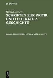 Cover von Zur neueren Litteraturgeschichte
