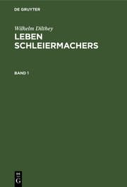 Cover von Leben Schleiermachers