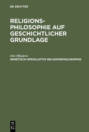 Cover von Genetisch-spekulative Religionsphilosophie