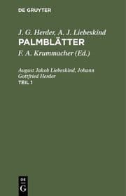 Cover von Palmblätter : Erlesene morgenländische Erzählungen für die Jugend ; mit Kupfern