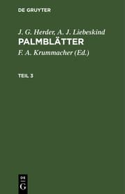 Cover von PalmSätter : Erlesene morgenländische Erzählungen für die Jugend ; mit Kupfern