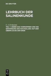 Cover von Ueber das Vorkommen und die Gewinnung des Kochsalzes auf der Oberfläche der Erde