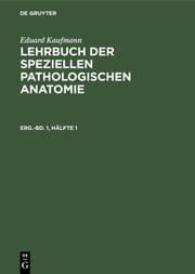 Cover von Lehrbuch der speziellen pathologischen Anatomie