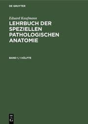 Cover von Lehrbuch der speziellen pathologischen Anatomie