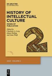 Cover von History of Intellectual Culture 2/2023