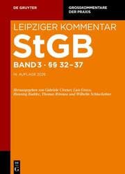 Cover von StGB §§ 32-37